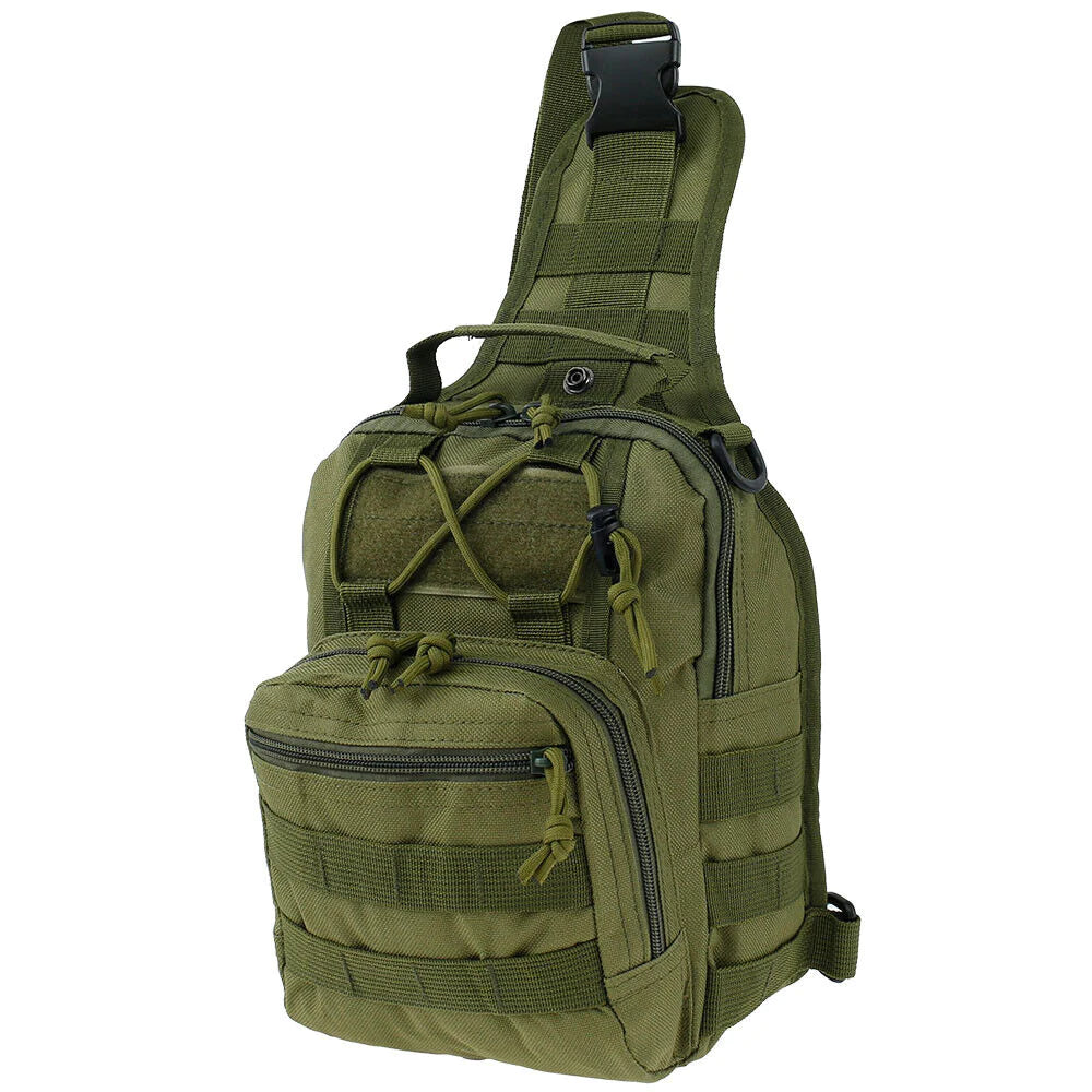 Mens Backpack Tactical Sling Shoulder Bag Molle Travel Chest Pack Outdoor Hiking