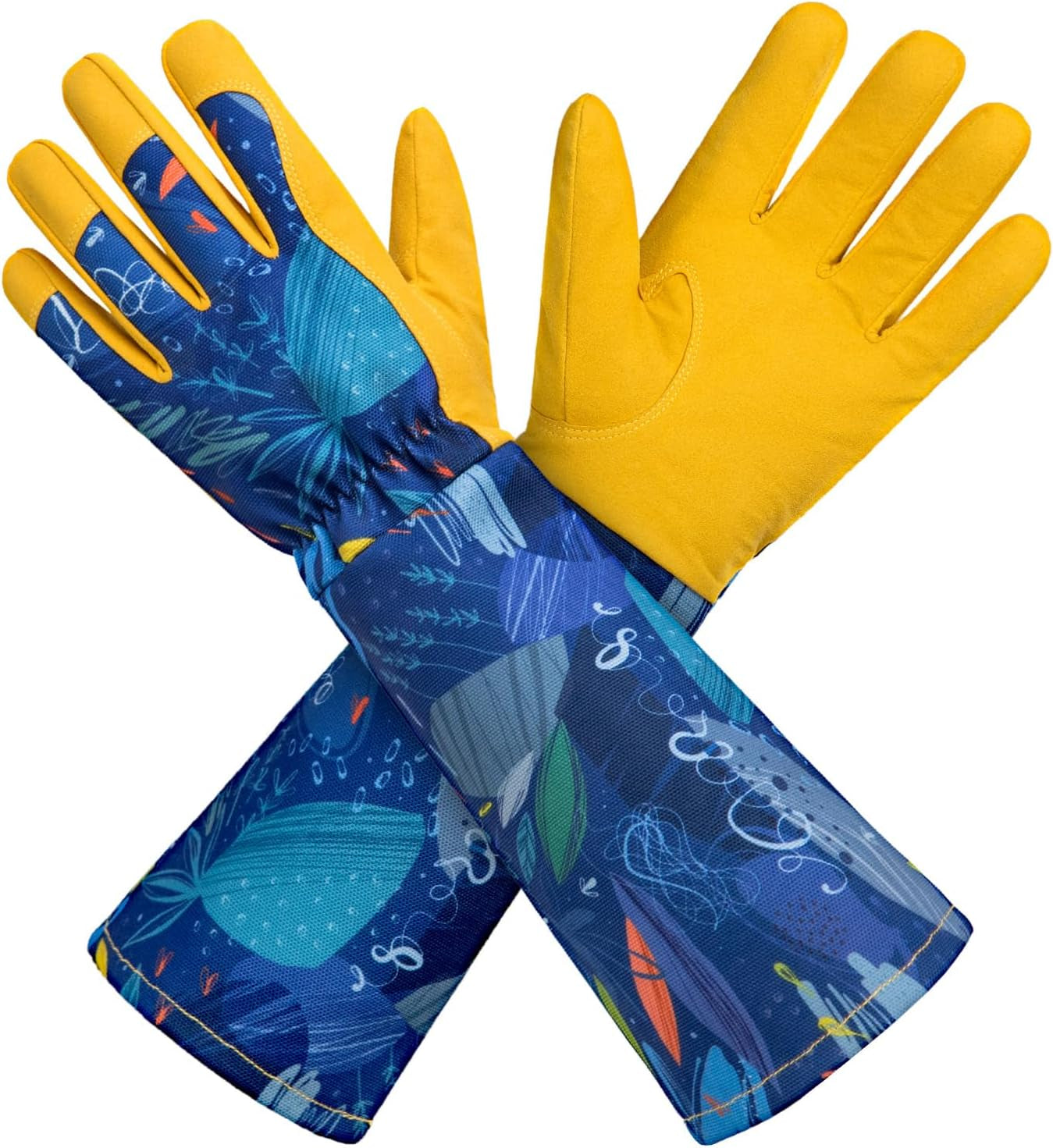 KAYGO Gardening Gloves for Women Long Sleeve, Light Protective Gloves for Yard and Outdoor Work, Best Garden Gifts for Gardener,Gray,M