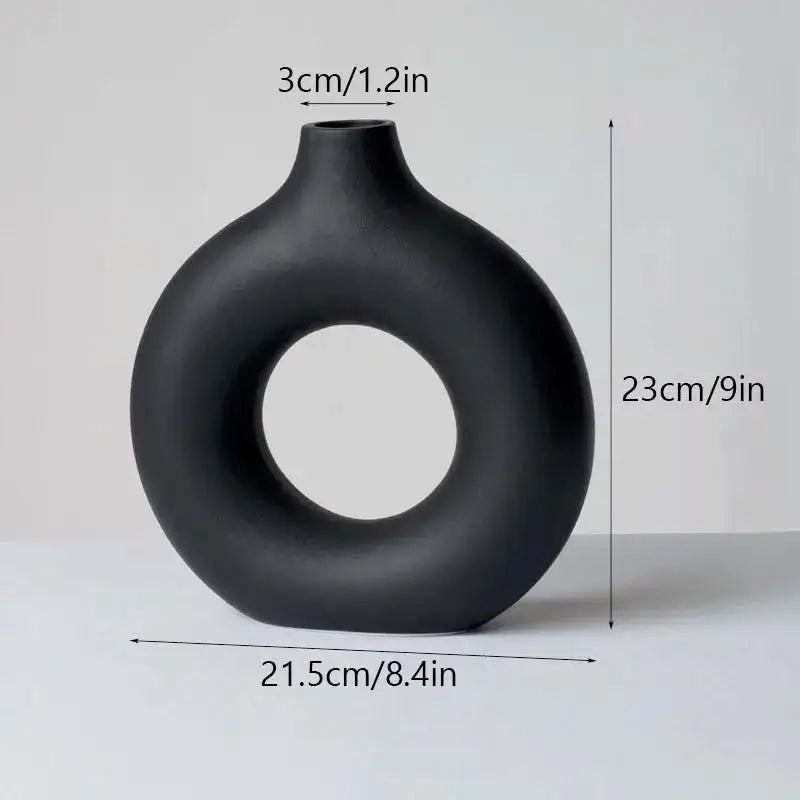 Round Ceramic Chic Vase