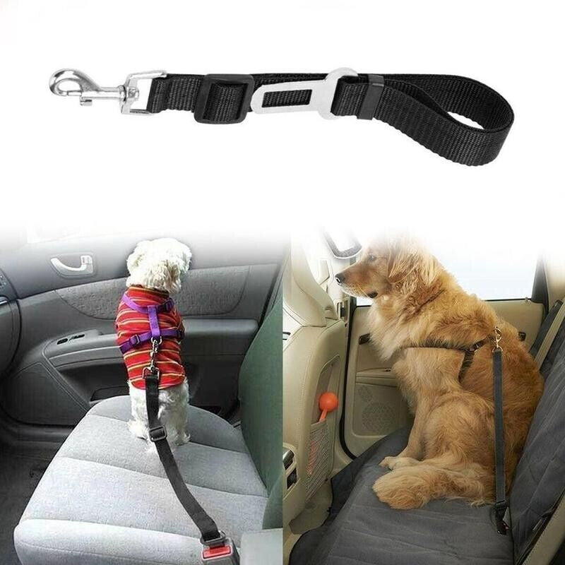 2 Pack Cat DOG PET Safety Seatbelt Car Vehicle Seat Belt Adjustable Harness Lead