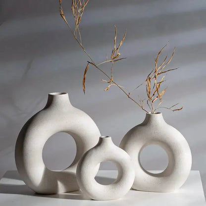 Round Ceramic Chic Vase