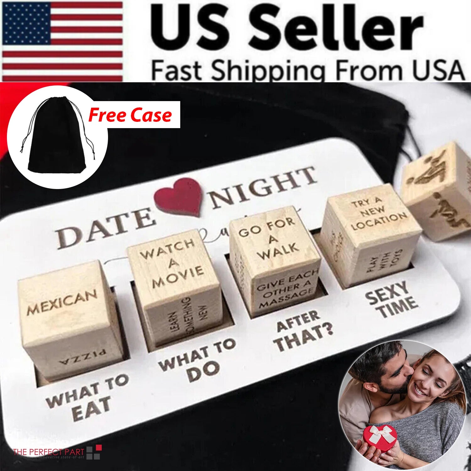 Date Night Dice after Dark Edition Date Night Wooden Dice Game for Couples Fun