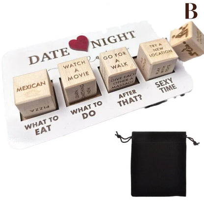 Date Night Dice after Dark Edition Date Night Wooden Dice Game for Couples Fun